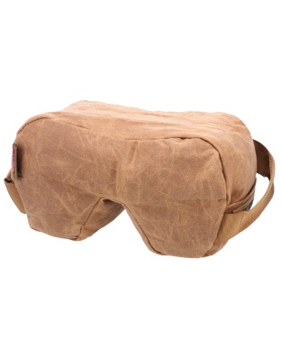 Birchwood Casey Steady Shot Foxtrot, Large Ultralight, Shooting Bag, Waxed Canvas, Tan