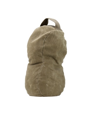MDT Peanut, Waxed Canvas, Shooting Bag, Sand Fill, 10"x3.5"x5", Army Duck Canvas Construction, Grulla