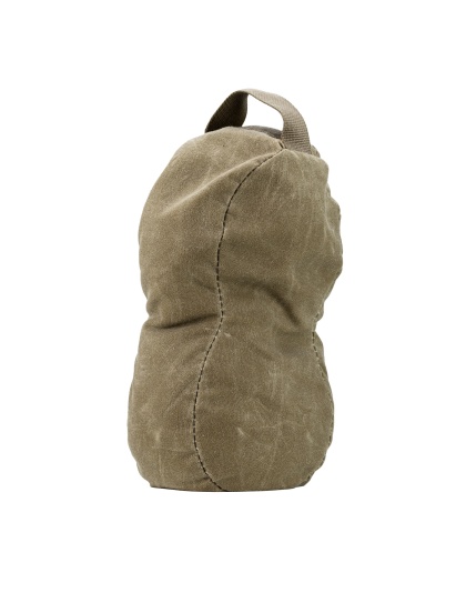 MDT Peanut, Waxed Canvas, Shooting Bag, Sand Fill, 10"x3.5"x5", Army Duck Canvas Construction, Grulla