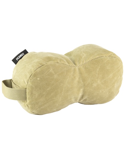 MDT Peanut, Waxed Canvas, Shooting Bag, Spex Lite Fill, 10"x3.5"x3", Army Duck Canvas Construction, Grulla