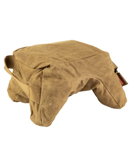 Birchwood Casey Steady Shot Echo, Ultralight, Polymer Fill Shooting Bag, Waxed Canvas, Tan, Zippered Access Pocket, Large Handle, Sling Loop