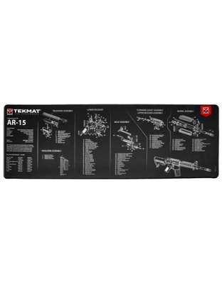 TekMat AR-15 Ultra Premium Gun Cleaning Mat, Includes Small Microfiber TekTowel, Packed In Tube