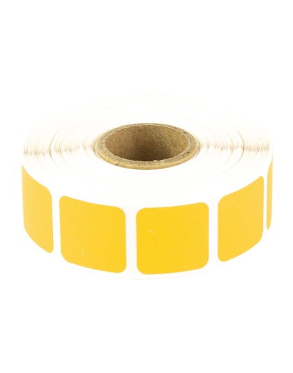 Action Target Square Target Pasters, Orange, 7/8", Roll of 1000