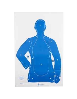 Action Target B-21E, Blue Paper Target, 23"x35", 100 Per Box