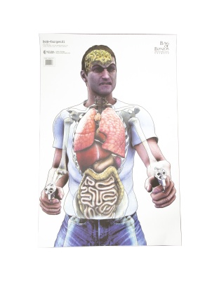 Action Target Bag of Bones, Threat Target, Multi Color, 23"x35", 100 Per Box