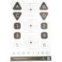 Action Target Fieldcraft Survival Double Sided Training Target, Multi Color, 23"x35", 100 Per Box