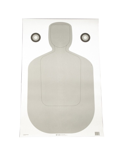 Action Target TQ-21 Qualification Target, White and Gray, 23"x35", 100 Per Box
