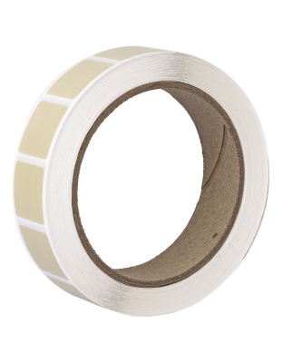 Action Target , Target Pasters, 7/8" Square Bullet Hole Repair Paster, Buff, 1000 Per Roll