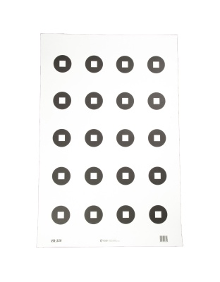 Action Target Military 3" Aimpoint Dot Training Target, Black and White, 23"x35", 100 Per Box