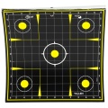 Allen Company EZ AIM Adhesive, Sight Grid, 12.5", 30 Pack, Black/Chartreuse
