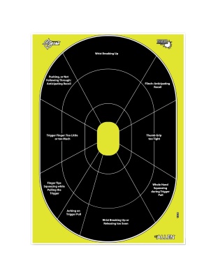 Allen Company EZ AIM Non-Adhesive, Handgun Trainer, 12"x18", 8 Pack
