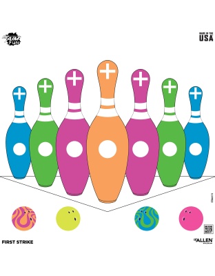 Allen Company Triggering More Fun EZ Aim, Paper Target, 9 Pack, 12"x12", Assorted Colors