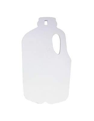 Birchwood Casey AR500 Gong, Milk Jug Silhouette Target, 3/8", 1-Hole, White