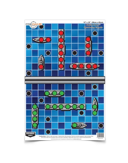 Birchwood Casey Pregame Target, Battle at Sea, 12x18, 8 Targets