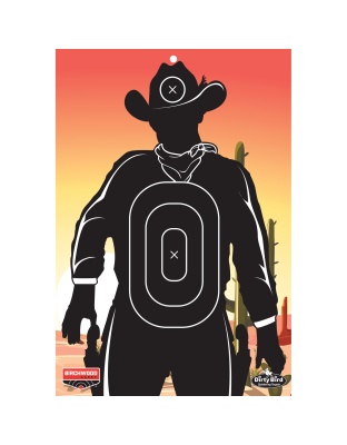 Birchwood Casey Dirty Bird, 12" x 18" Gunslinger Skyline Target, 6 Targets
