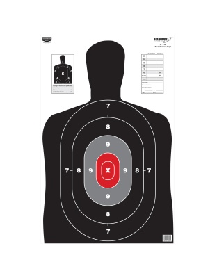 Birchwood Casey BC27, Eze-Score, Target, 23X35, Red Core, 100 Targets