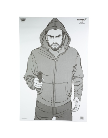 Birchwood Casey Eze-Scorer Target, Bad Guy,  23x35, 100 Targets