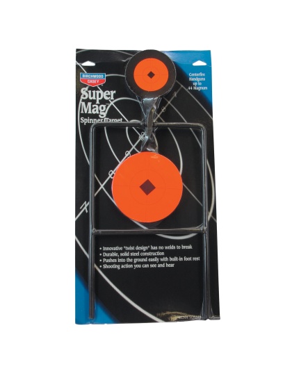 Birchwood Casey World of Targets Super Double Mag Spinner Target, Super Double Mag, Up to .44 Mag