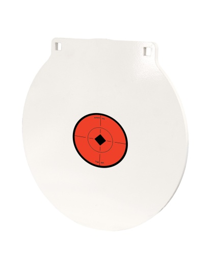 Birchwood Casey 1/2" Steel Target, 15", Round, White