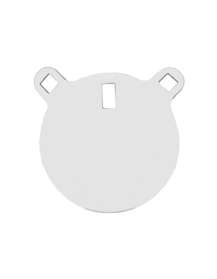 Birchwood Casey AR500 Gong, 6" Round Target, 3/8", White