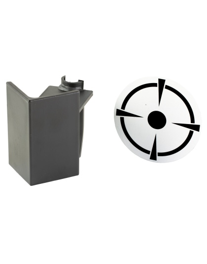 Birchwood Casey T-Post Dueling Target, 3/8" Steel Target, Black/White