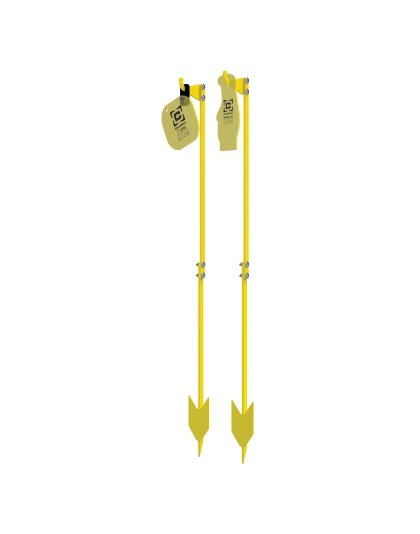 Caldwell AR500 Target Post, 70" Assembled Length, Black and Yellow