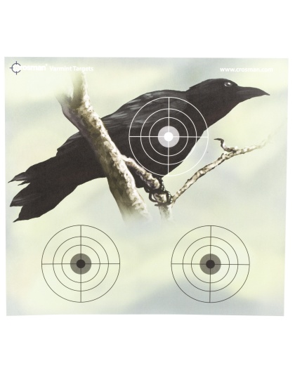 Crosman Varmint Full Color Paper Target, 9.75"X9", PDQ, 20 Pack