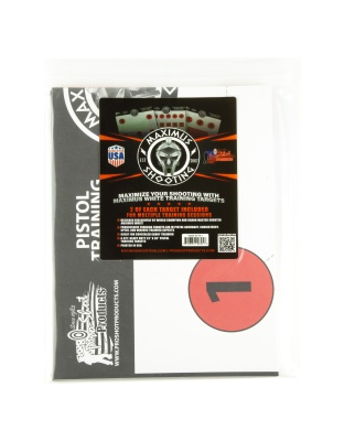 Pro-Shot Products Maximus White Pistol Training Target Set, 23"x35", 6 Pack, Multi Color