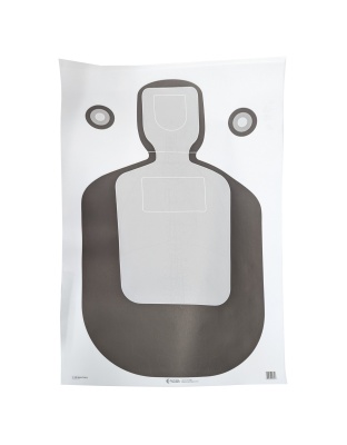Action Target Action Target, TQ-19 Photo Target With Vital Anatomy, 23"x35", 100 Per Box