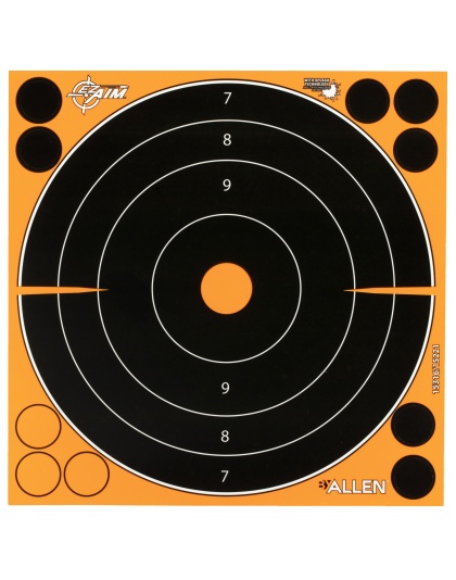 Allen Company EZ AIM Adhesive, Bullseye, 8x8", 30 Pack