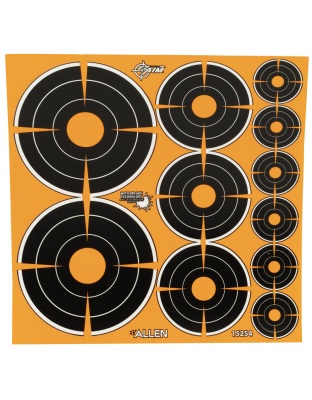 Allen Company EZ AIM Adhesive, Bullseye, Variety Pack, (72)1", (36)2", (24)3"
