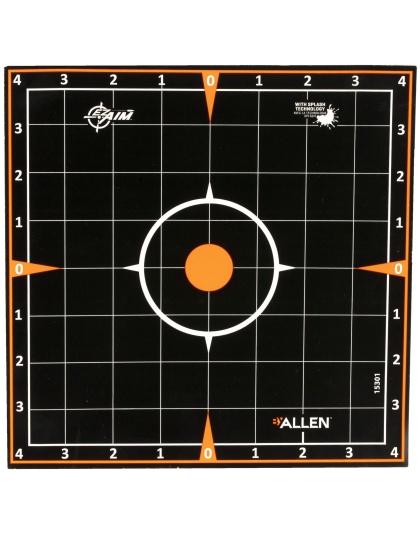 Allen Company EZ AIM Adhesive, Sight-In, 8x8", 5 Pack