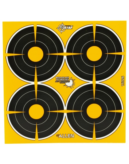Allen Company EZ AIM Adhesive, Bullseye, 3", 12 Sheets