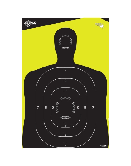 Allen Company EZ AIM Non-Adhesive, Silhouette, 12"x18", 5 Pack