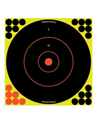 Birchwood Casey Shoot-N-C Target, Round Bullseye, 12", 5 Targets