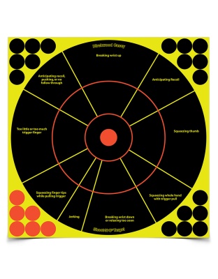 Birchwood Casey Shoot-N-C 12" Handgun Trainer, 5 Pack