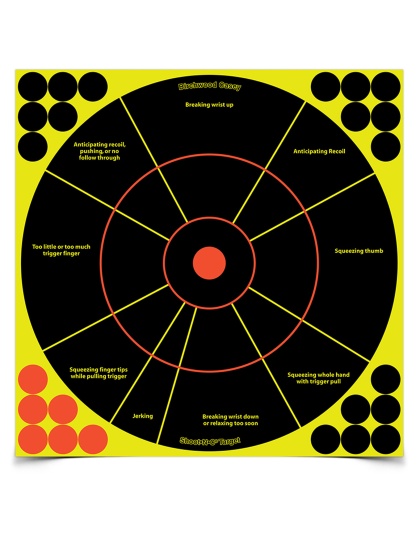 Birchwood Casey Shoot-N-C 12" Handgun Trainer, 5 Pack