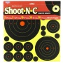 Birchwood Casey Shoot-N-C Target, Bullseye, 50-1", 30-2", 5-5.5",and 5-8" Targets