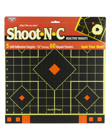 Birchwood Casey Shoot-N-C 12" Sight-In Target, 5 Pack