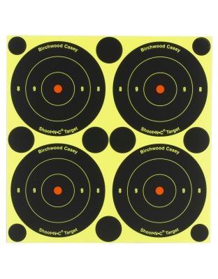 Birchwood Casey Shoot-N-C Target, Round Bullseye, 3", 240 Targets