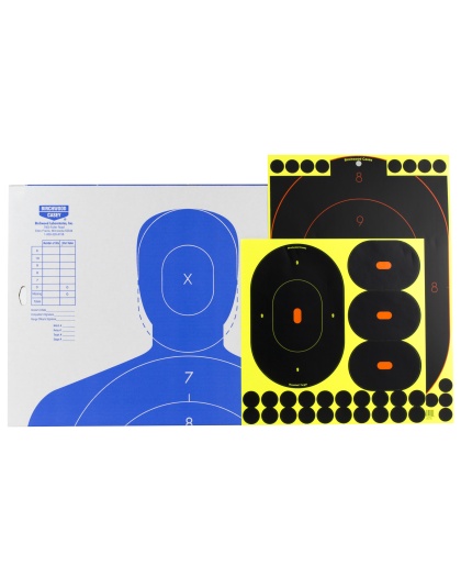 Birchwood Casey Shoot-N-C Target, Silhouette Kit, 2-12"x18", 2-9",6-4" Targets