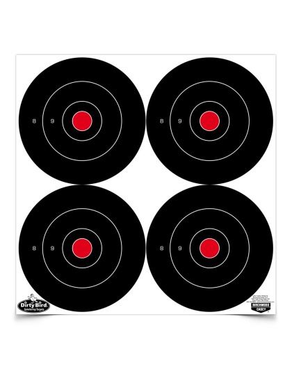 Birchwood Casey Dirty Bird Target, Bullseye, 6", 48 Targets