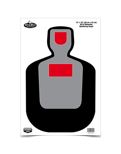 Birchwood Casey Dirty Bird Target, BC-19 Silhouette, 12x18, 8 Targets