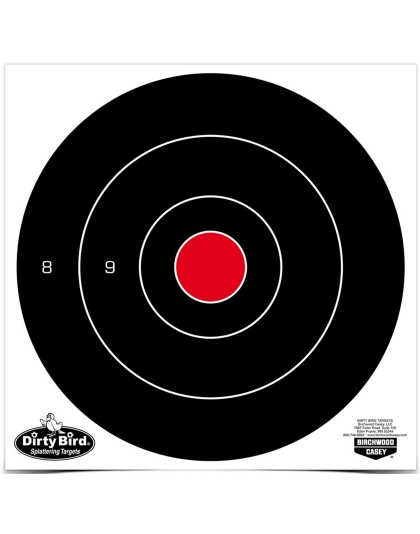 Birchwood Casey Dirty Bird Target, Bullseye, 8", 25 Targets