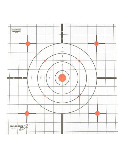 Birchwood Casey Eze-Scorer, 12" x 12" Thermal Sight-In Target, 4 Targets, Includes (4) 3" Thermal Signatures
