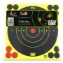 Pro-Shot Products Splatter Shot, 6" Bullseye, Adhesive Target, 12 Pack, Black/Green
