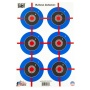 Pro-Shot Products Splatter Shot, Multi-Bullseye, 12"x18", 8 Pack, Multi Color