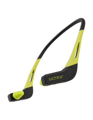 Allen Company ULTRX Banded Ear Plugs, NRR 22dB, Gray/Neon Yellow