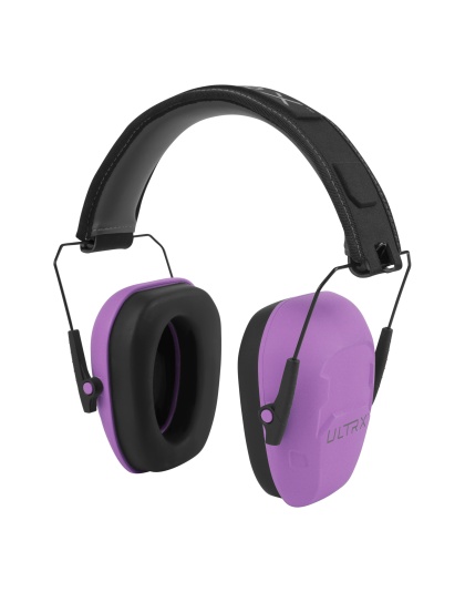Allen Company ULTRX Shield Passive Muffs, Earmuff, NRR 23dB, Plum