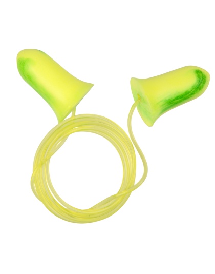 Allen Company ULTRX Tethered Tapered Foam Plug, NRR 32dB, Yellow, 5 Pairs